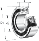 Подшипник 3056206 2RS (3206 2RS) ГПЗ/СПЗ-4 30*62*23,8мм