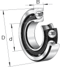 Подшипник 46202 КМ (7202 AC) 15*35*11мм