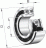 Подшипник 3056206 2RS (3206 2RS) 30*62*23,8мм